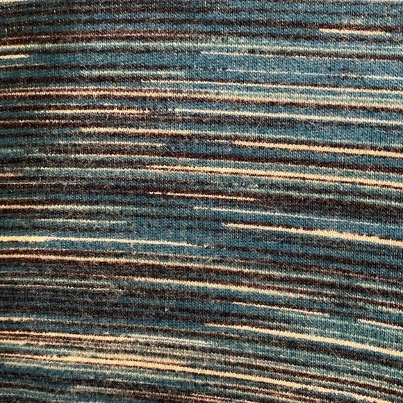 T by Talbots L/S Funnel Neck Spacedye Sweatshirt Teal Size Medium - Picture 2 of 9